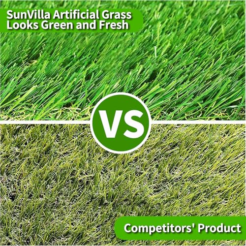 SunVilla SV3.3'X5' Realistic Indoor/Outdoor Artificial Grass/Turf 3.3 FT X 5 FT (16.5 Square FT) - size: 3.3 FT x 5 FT (16.5 Square FT)