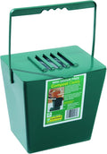 Bosmere K782 Kitchen Compost Caddy with Carbon Filter, Made from Recycled Plastic, Holds 1.3 Gallons, Small, Green