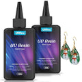 UV Resin 200g Bulk No Odor Upgrade Clear UV Epoxy Resin Kit Hard Fast Cure Jewelry Making Handmade DIY Craft Decoration Coating