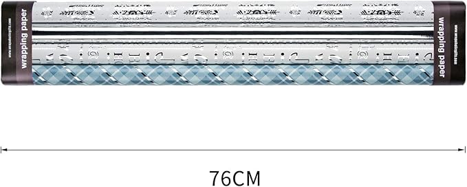 WRAPAHOLIC 30 Inch Christmas Wrapping Paper Roll - Jumbo Roll Blue and Silver Snowflake Holiday Design with Metallic Foil Shine - 4 Rolls - 30 Inch x 120 Inch Per Roll