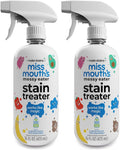 Miss Mouth’s Messy Eater Stain Treater Double Trouble Bundle - 2-Pack of 16oz Stain Remover - Newborn & Baby Essentials - No Dry Cleaning Food, Grease, Coffee Off Laundry, Underwear, Fabric