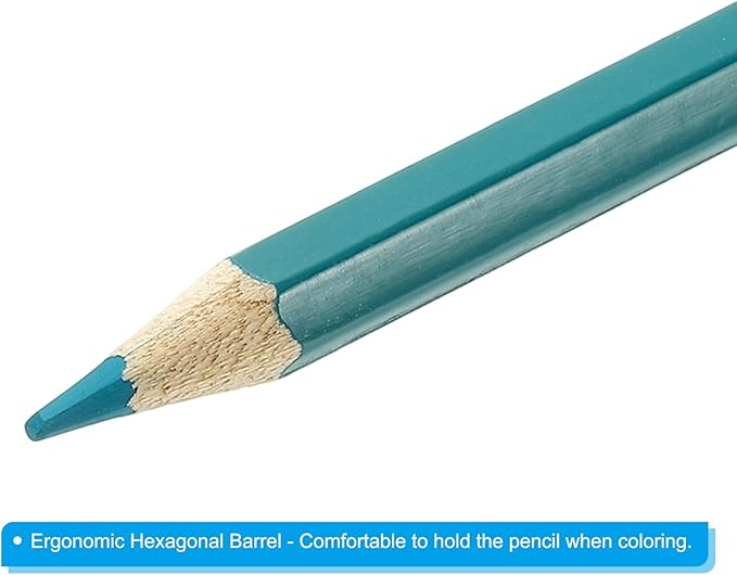 PATIKIL Watercolor Pencil, 6Pcs Water Soluble Pencils for Blending, Coloring, Sketch Drawing, Painting, Bright Blue