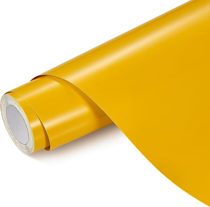 Ant Smart Adhesive Permanent Vinyl Compatible with Cricut Explore and Maker Series Without Cutting Mats, Create DIY Projects, Decals, Stickers & More (Yellow, 13inch x 30ft)