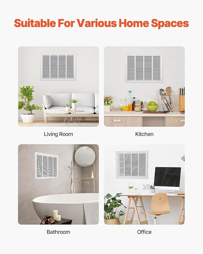 Decorative Return Air Grille Cover, Wall/Ceiling Vent Cover with Adjustable Design, Durables & Easy-to-Install for Home & Office, Cold Air Return Vent Cover(40x46in (102x117cm))