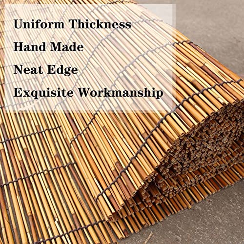 Patio Shades Roll Up Outdoor, Bamboo Blinds for Outdoor Patio, Thernal Insulated Shading Reed Blinds, Blackout Bamboo Shade, Privacy Screen, 24″ 30″ 34″ 36″ 39″ 43″ 48″ 51″ 55″ 70″ Width - size: 30"W x 51"H