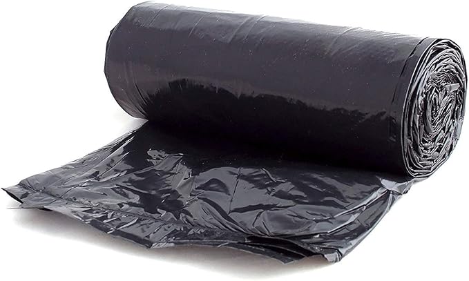 Aluf Plastics 55 Gallon Trash Can Liners (400 Count) - 38" x 58" - Thick 1.5 MIL Equivalent Black Trash Bags for Bathroom, Kitchen, Office, Industrial, Commercial, Recycling and More