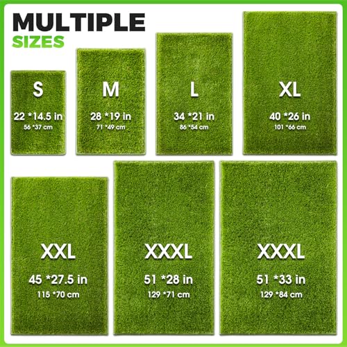 Hompet Artificial Dog Grass Pad for Dogs, 51"x28", Easy to Clean with Drainage Holes - size: 51 x 28"