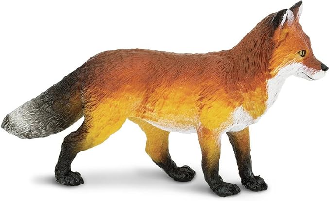 Safari Ltd. Red Fox Figurine - Detailed 3.5" Plastic Model Figure - Fun Educational Play Toy for Boys, Girls & Kids Ages 1+