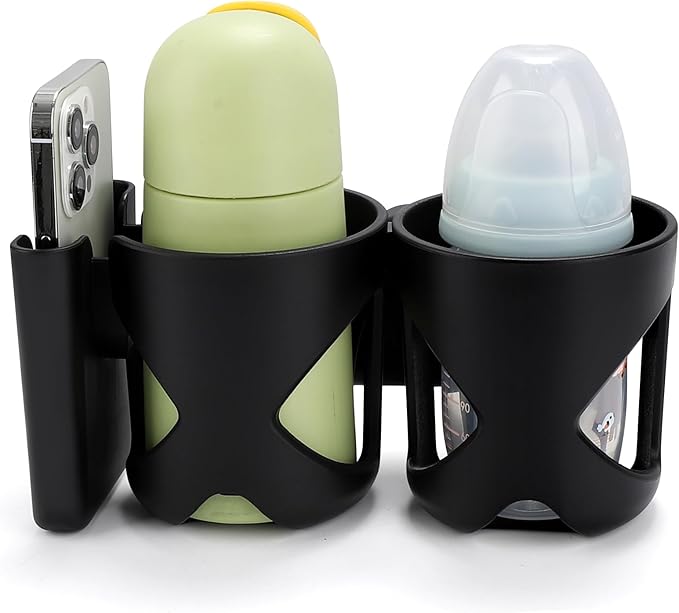 Accmor Universal Cup Holder, Stroller Cup Holder, 360° Rotatable Large Caliber Designed Bottle Holder for Stroller, Bike, Wheelchair, Walker, Scooter