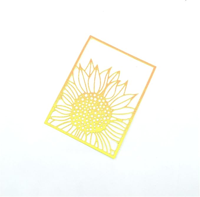Mvchifay Cutting Dies for Card Making Metal Die-Cuts Scrapbooking Tool Hollow Frame DIY Craft Punch Template Embossing for Paper Album Decor (Sunflower Frame-12.6x9.8cm)