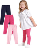 Witwot 3 Pack Baby Girls Leggings Toddler Kids Soft Cotton Pants Size 18M-5T