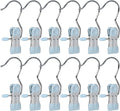 15/30/50Pcs Upgrade Double Head Clamp Dipped Clothespin for Laundry Hooks with Clips, Boot Holder, Hanging Clips, Portable Multifunctional Hangers Single Clip Space Saving for Jeans, Hats (50, Blue)