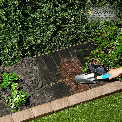 Dewitt SBLT4300 Sunbelt Woven Weed Barrier Landscape Fabric Ground Cover, 4-Foot Width x 300 Feet (3 Pack) - size: 3 Pack, style: 4' x 300'