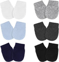 Newborn Baby Mittens No Scratch Cotton Elastic Wrist Gloves Infant Toddler Mittens for Baby Boy Girl 0-6 Months