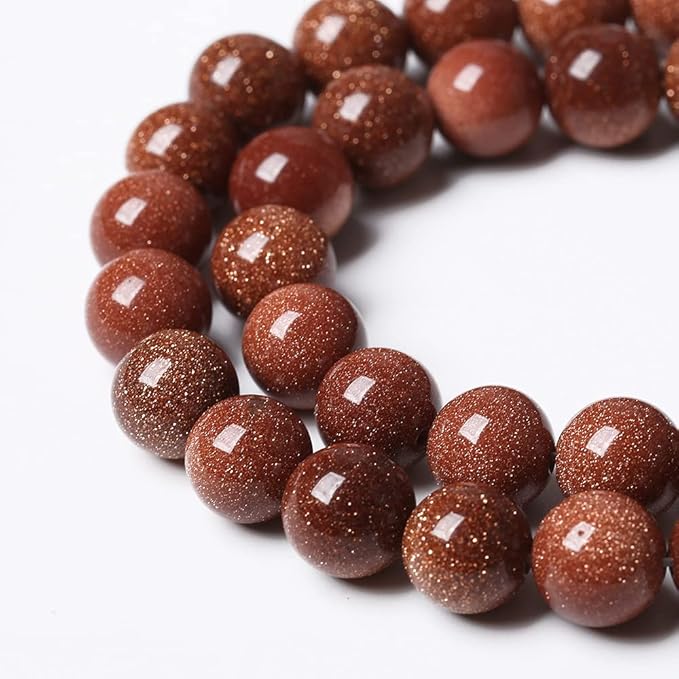90pcs 4mm Natural Gold Sandstone Beads Gemstone Round Loose Beads for Jewelry Making DIY Bracelet Necklace 15“ (Gold Sandstone, 4mm)