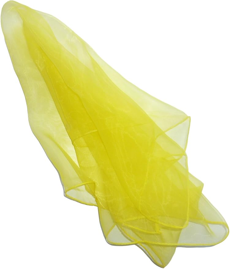 Hoerev Pack of 6 Dancing Juggling Scarves for Decoration Colors Scarves,Size 24"x24",60cmx60cm (White)
