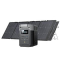 EF ECOFLOW Solar Generator DELTA 2 with 2x220W Portable Solar Panels, 1024Wh LFP Battery, Fast Charging, Portable Power Station for Home Backup Power, Camping & RVs