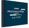 ZCHENBS® – Mattress Bags for Moving and Storage,Mattress Bag with Zippers,5 Mil Ultra-Thick Bed Bag,Waterproof,Anti-Tear,Heavy-Duty Mattress bag (Black, Full/Full XL-(2 Pack))