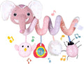 Koty Newborn Car Seat Toys, Stroller Toys for Babyies 0-6 Months,Infant Activity Spiral Plush Toys Hanging - Carseat Stroller Crib with Musical Rattle Toy for Boys Girls 0 3 6 9 Months