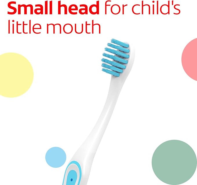 Colgate My First Baby and Toddler Toothbrush, Extra Soft Infant Training Toothbrush, Ages 0-2, 6 Count