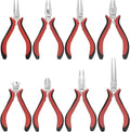 8 Packs Jewelry Pliers Set, Jewelry Making Tools with Needle Nose Pliers, Wire Cutters, Round Nose Pliers, Bent Nose Pliers