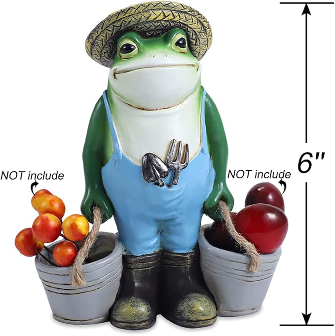 Frog Garden Decor, Frogs Garden Statue for Yard, Garden, Indoor Outdoor Decoration and Housewarming Gift