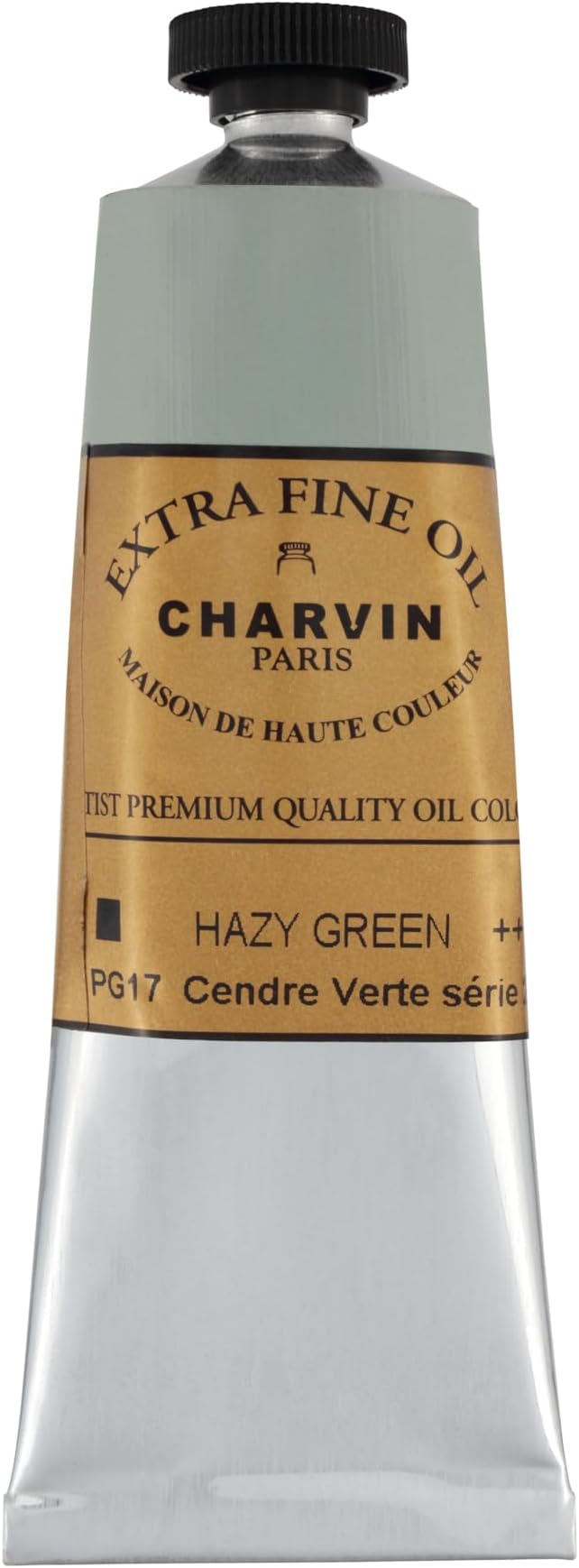 Charvin Extra Fine Oil Paint, Ash Green 60 ml - Triple-Milled, Rich Texture, Poppy Oil-Based, Light-Fast, Handmade, Archival Quality