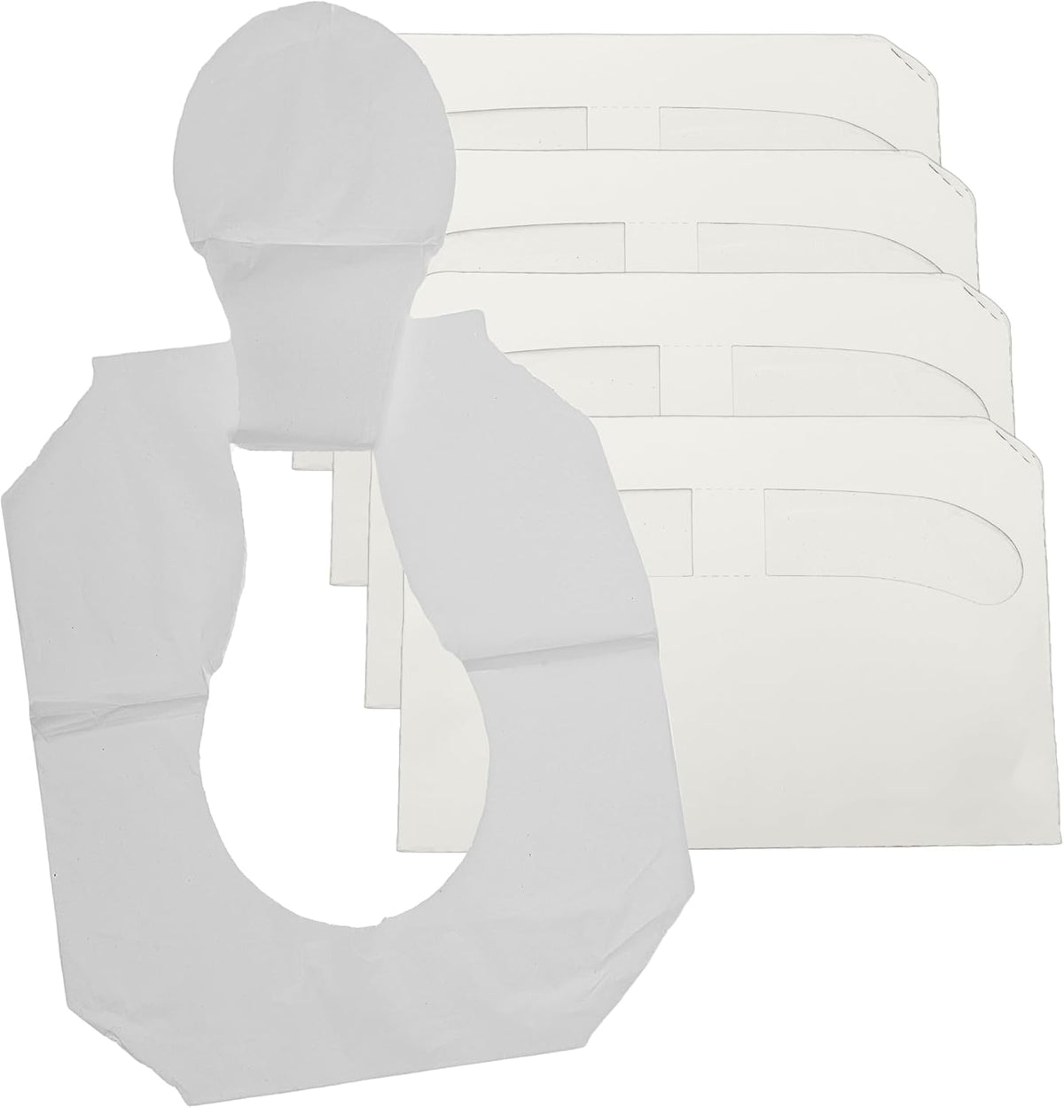 1000 Paper Toilet Seat Covers - Thick Flushable Half-Fold Paper Disposable Toilet Seat Dispensers Cover Liners for Travel & Public Restroom Toilet Bowls (1000)