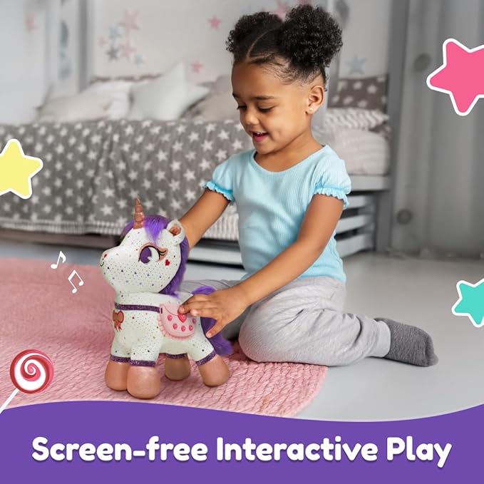 PlayShifu Smart Talking Plush Toy for Kids – ZeeZee Unicorn Doll | Interactive Singing & Storytelling Soft Toy | Bluetooth Play | Gift for Girls & Boys Ages 3–6 | Unicorn Gifts