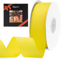 LIUYAXI 2" X 50 Yards Solid Yellow Grosgrain Ribbon, Perfect for Crafts, Wedding Decor, DIY Hair Accessories, Sewing, Gift Package Wrapping and More