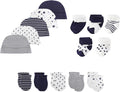 15 Pack Unisex New Born Boy Girls Hats Mittens Socks Sets Cotton Soft Infant Accessory 0-6 Months Baby Essentials