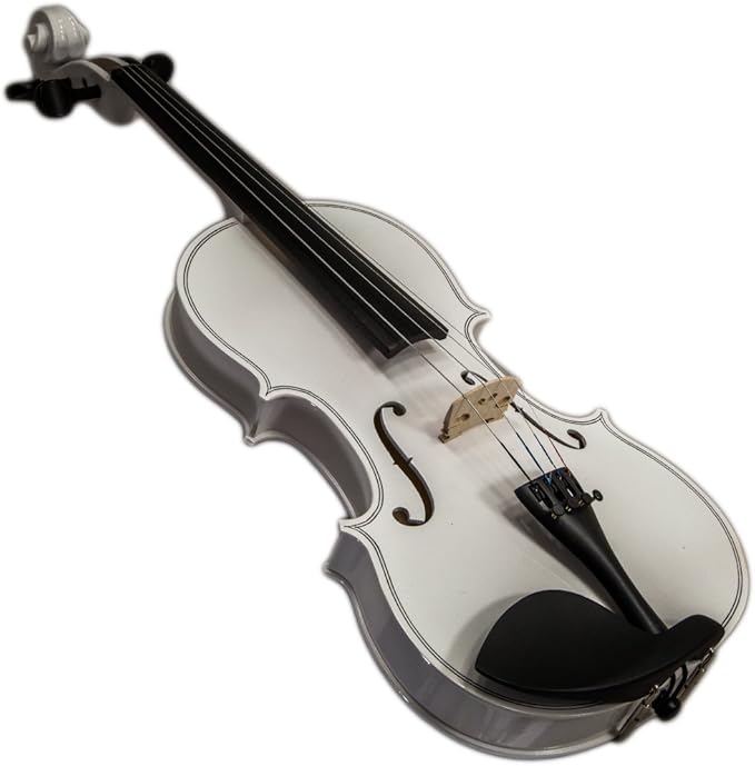 SKY Full Size VN202 Wood White Violin Beautiful Purfling with Brazilwood Bow and Lightweight Case
