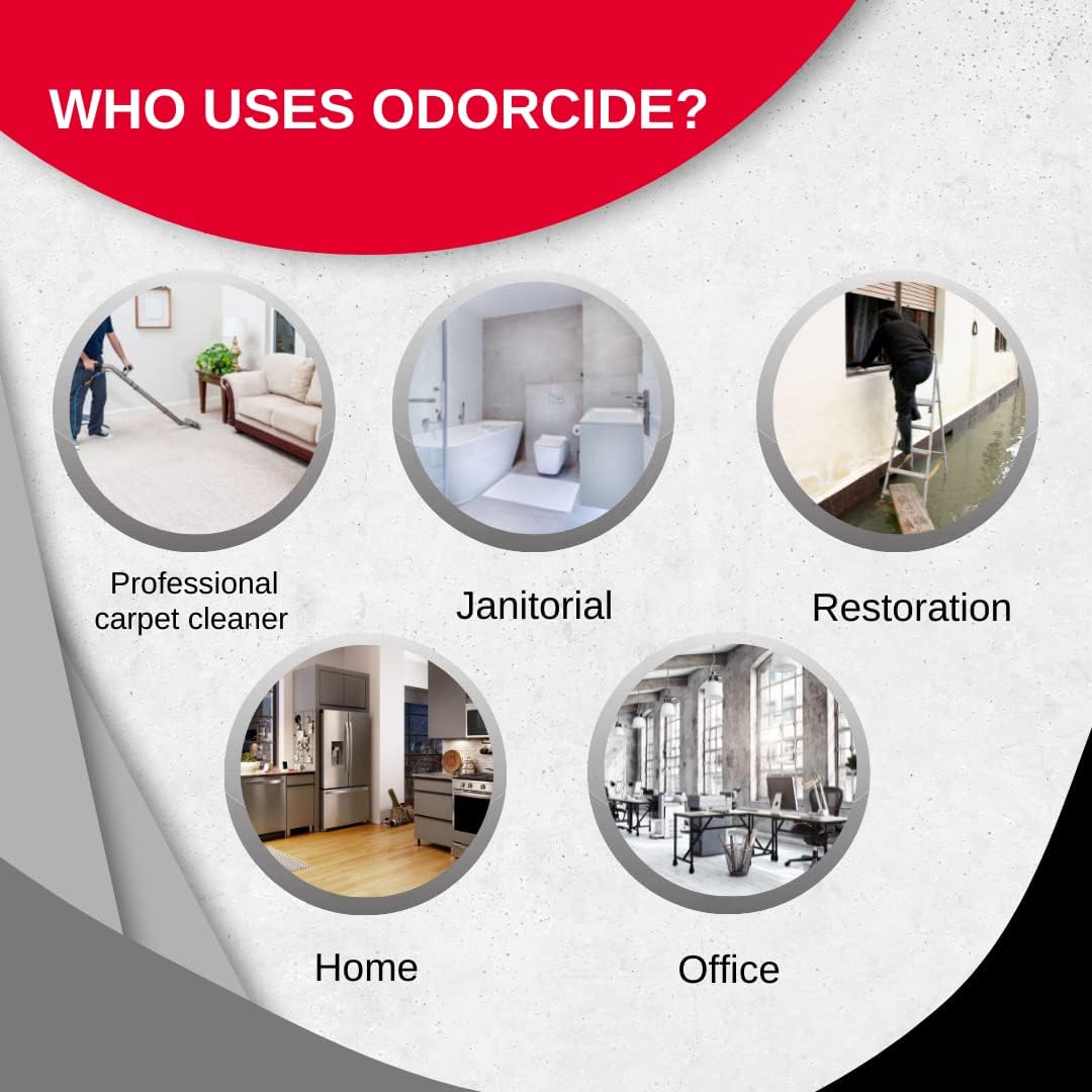 Odorcide Odor Eliminator Soaker: Odor Eliminator for Strong Odor on Carpets, Hardwood & More - Smoke, Sweat & Pet Odor Eliminator for Home w/Non-Enzymatic Formula, 32 oz