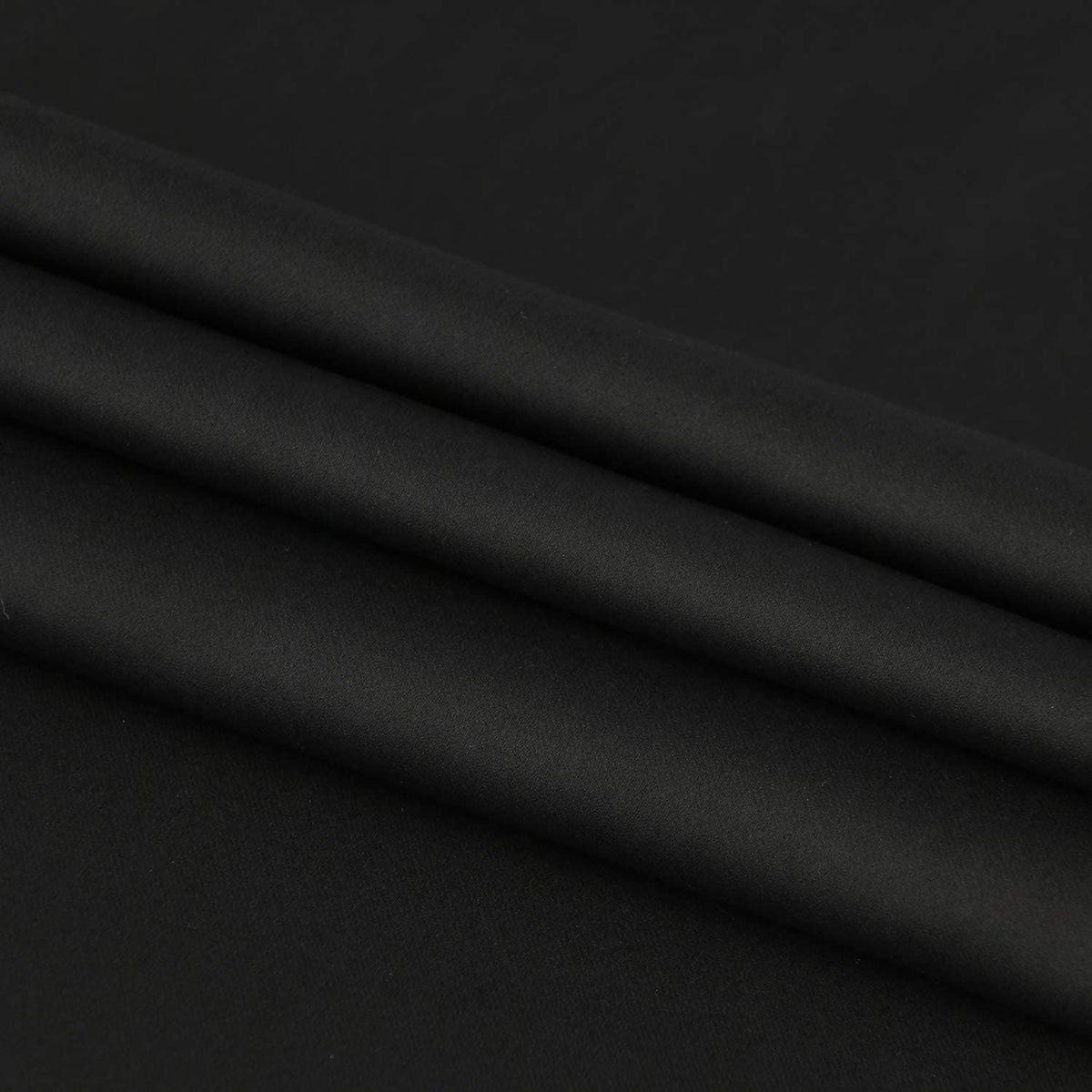 DWCN French Door Curtains – Rod Pocket Thermal Blackout Curtain for Window/Patio Doors/Doorways/Classroom/Kitchen for Privacy, 12W by 72L Inches, 1 Panel with Tieback, Black