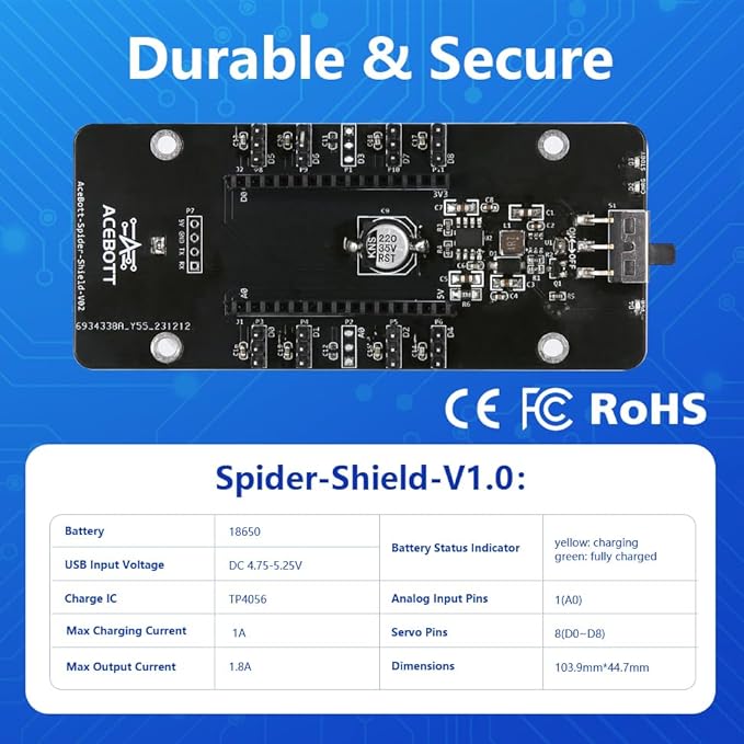 STEM Toys Programmable Bionic Spider Robot Kit, Science Kit for Kids Age 8-12, Teens DIY Robotics Building Toy, Walking Crawling, App Remote Control, Boys Gift Girls Adults Birthday