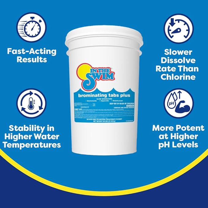 In The Swim Bromine Plus and Alkalinity Increaser - 50 Pounds of Bromine - 50 Pounds of Alkalinity Increaser