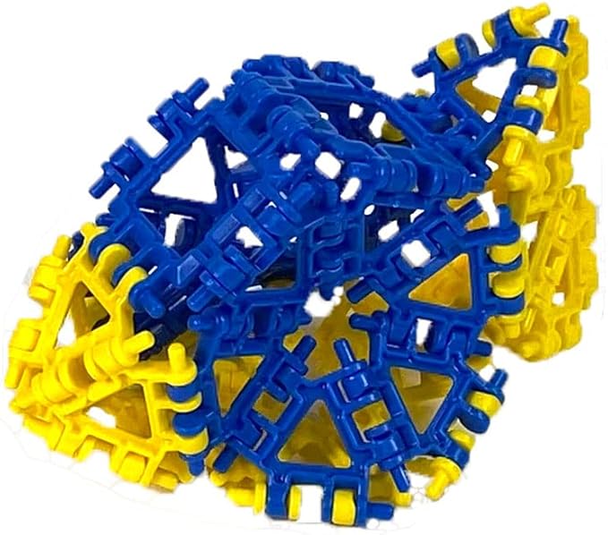 That Hinge Toy 82 Piece Yellow + Red Set, Animal + More STEM Construction Toy Building Set