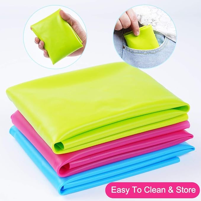 3 Pack Silicone mat Large Silicone Sheets for Crafts, Liquid, Resin Jewelry Casting Molds Mat, Silicone Placemat 15.7” x 11.8” (Blue & Rose Red & Green)