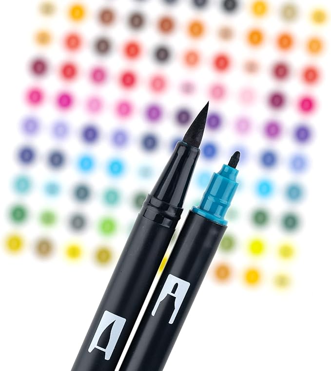 Tombow 56169 Dual Brush Pen Art Markers, Landscape, 10-Pack. Blendable, Brush and Fine Tip Markers