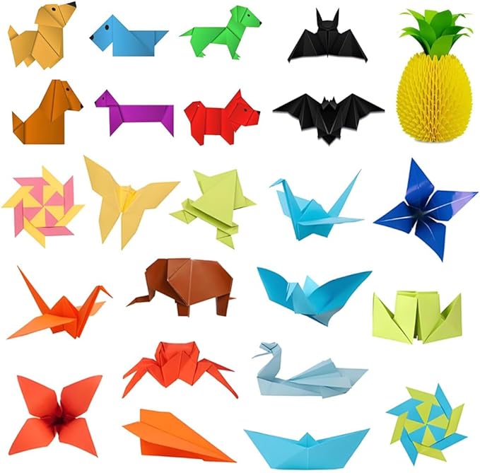 A4 Origami Paper Magenta 100 Sheets, 8.27×11.7 inch Double Sided Color Easy Fold Big Origami Paper A4 Colored Copy Papers Thin 70gsm for Beginners, DIY handwork Art Craft Projects (210 x 297 mm)