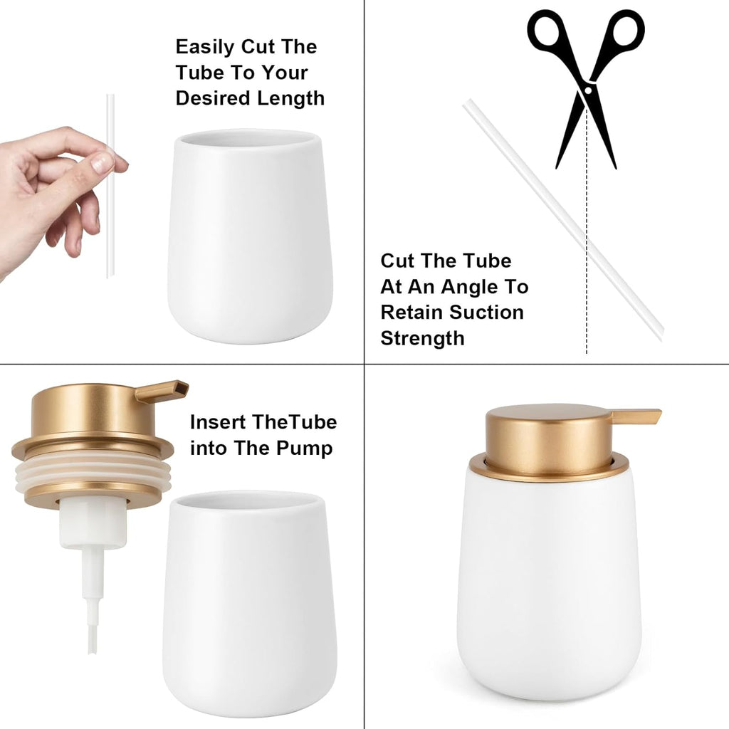 Foam Soap Dispenser Pump 2pcsHead Replacement Spare Plastic Pump Bathroom Countertop