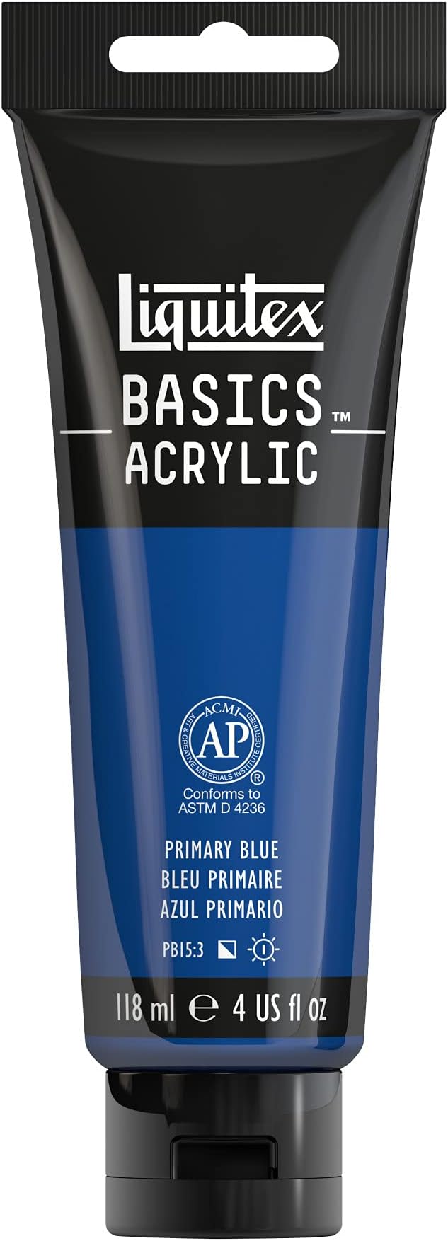 Liquitex BASICS Acrylic Paint, 118ml (4-oz) Tube, Primary Blue
