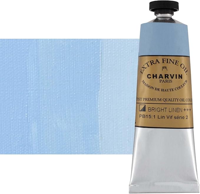 Charvin Extra Fine Oil Paint, Bright Linen 150 ml - Triple-Milled, Rich Texture, Poppy Oil-Based, Light-Fast, Handmade, Archival Quality