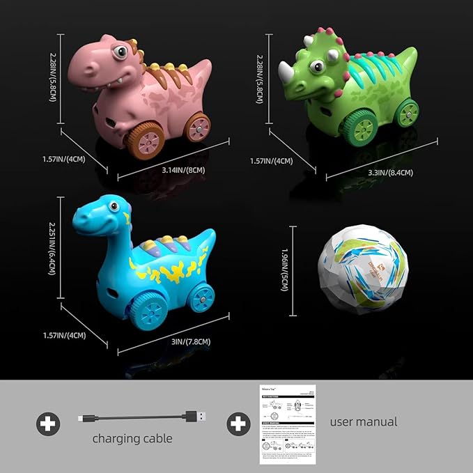 Interactive Musical Walking Following Dinosaur Toy, Rechargeable Sensory Music Development Toy, Fun Moving Toy for Kids Age 3,4,5 and Up