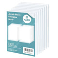 Egofine Plexiglass Sheets Acrylic Sheets 8 Pack of 8x10’’ 0.04 Thick Clear Plastic Cast Transparent Plexi Glass for Crafting Projects, Replacement Picture Frame Glass, DIY Display, Easy to Cut