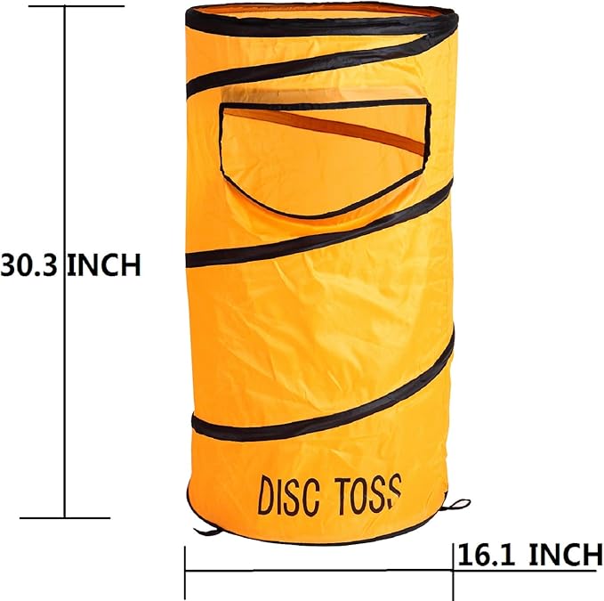 Folding Disc Toss Game Set - Flying Disc Toss Dunk Game Set - Includes 2 Disc Targets with Bean Bag & 2 Flying Discs & Carrying Case - Great for Backyard,BBQs,Tailgating