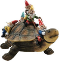 Sunthus Garden Gnome Turtle Statues Yard Art Resin Figurine Decorations Outdoor Garden Décor