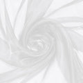 P Pothuiny Sheer Organza Fabric by The Yard, 3 Yards x 60 Inch Wide Bridal White Organza Tulle Fabric Roll Shiny Gauze Fashion Dress Sewing Craft for Wedding Party Decorations Backdrop