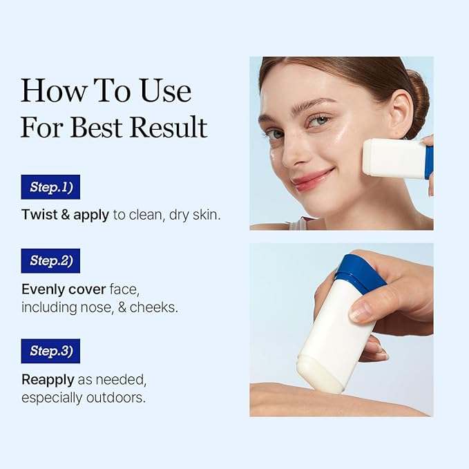 ROUND LAB Birch Juice Moisturizing Sun Stick SPF 50 | Korean Sunscreen Stick for face and body, No White Cast, Outdoor & Travel-Friendly 0.67oz