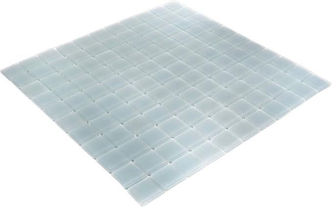 1"x1" Chic Gray Matte Finished Glass Mosaic Tile (9.67 Sq ft- Box of 10 Sheets)